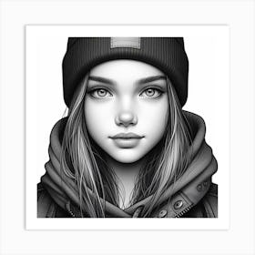 Portrait Of A Girl 26 Art Print