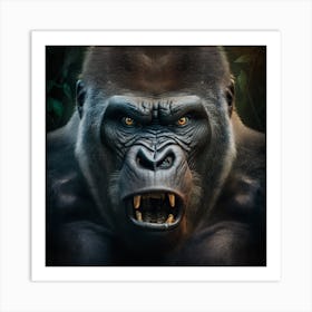 Gorilla In The Jungle 5 Art Print