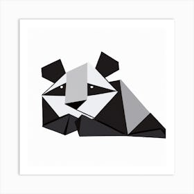 Origami Panda Art Print