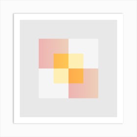 Squares Block 21 Art Print