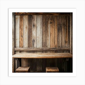 Dinner Abstract Store Blank Rustic Wooden Eatery Product People Banner Decoration Shelf (12) Art Print