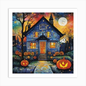 Halloween House Art Print