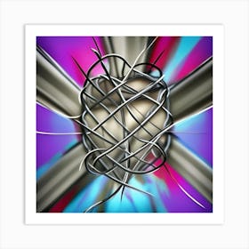 Heart Of Crucifixion Art Print