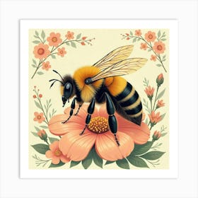 William Morris Bee Vintage Art Print (13) Art Print