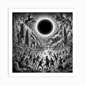 Eclipse In Apocalypse Art Print