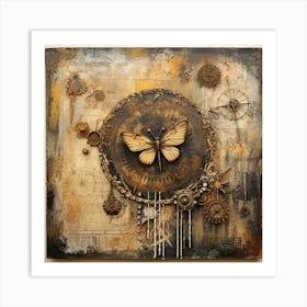 Steampunk Butterfly Art Print