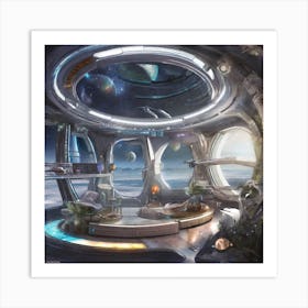 Futuristic Spaceship 22 Art Print