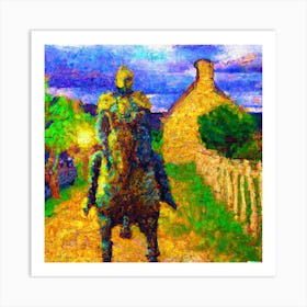 Van Gogh Knight Art Print