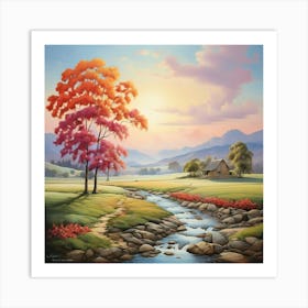 Autumn Creek 2 Art Print