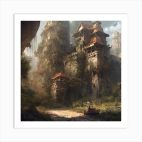 Fantasy Castle 22 Art Print