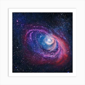 Spiral Galaxy Canvas Print Art Print