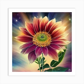 Flower Painting 4 Art Print