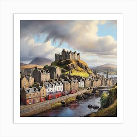 Edinburgh Castle Art Print