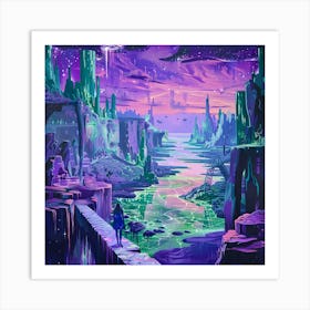 Alien Landscape 1 Art Print