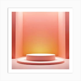 Pink And Orange Background Art Print