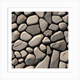 Stone Wall 80 Art Print