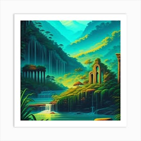 Green Valley Art Print