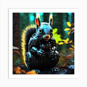 Robot Squirrel 6 Art Print