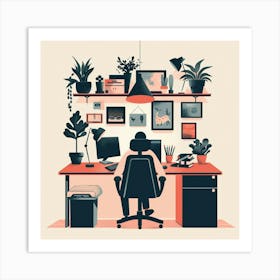 Home Office 4 Art Print