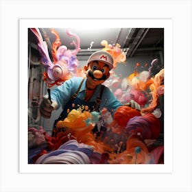 Mario Bros 18 Art Print