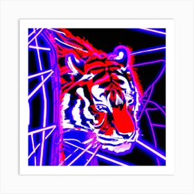 Neon Tiger Art Print