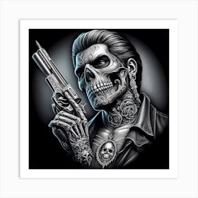 Day Of The Dead Skull Art Print