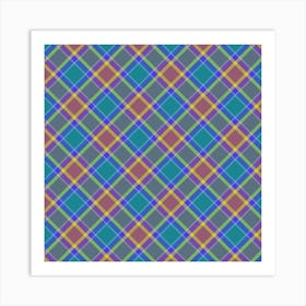 Plaid Fabric 6 Art Print