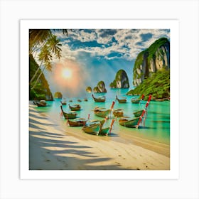 Thailand Beach Art Print