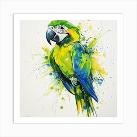 Parrot Painting 1 Art Print