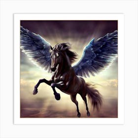 Horse With Wings Art Print