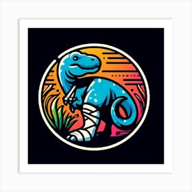 T - Rex Logo 1 Art Print