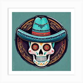 Day Of The Dead Skull 31 Art Print