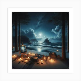 At Night Art Print