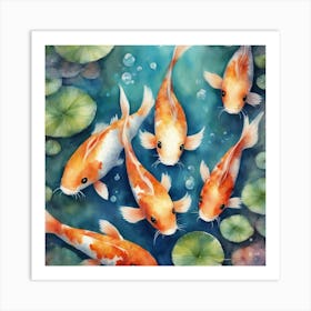 Koi Fish Art Print