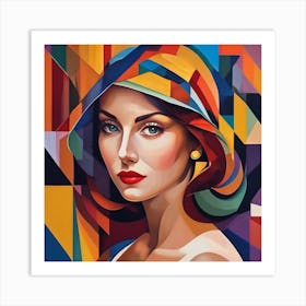 Woman In A Hat Art Print