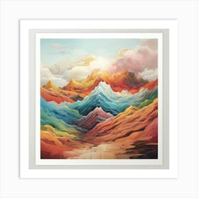 Mountains Print Art Print