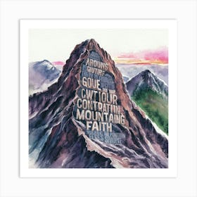 Mountain Of Faith Art Print