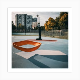 Basketball Court 3 Art Print