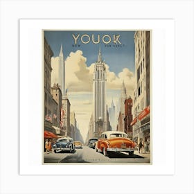 Default Vintage Travel Poster New York Art Print Art Print