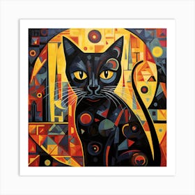 Cat In The City 2 Art Print