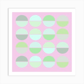 Pastel Circles Art Print