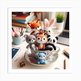 Amigurumi, Animals 3 Art Print