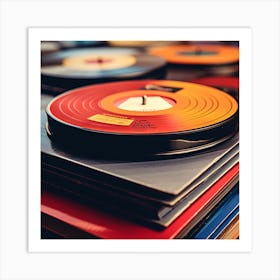 Vinyl Records 9 Art Print