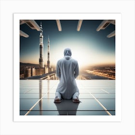 Muslim Man Praying 3 Art Print