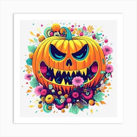 Halloween Pumpkin Art Print