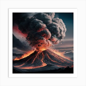 Fiery Eruption Art Print