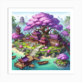 Chinese Village Art Print