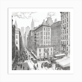 New York City Street Scene 8 Art Print