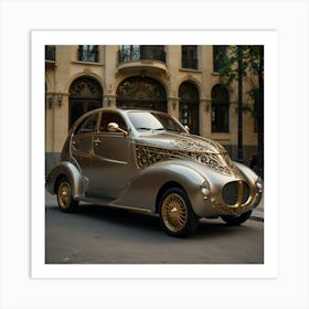 Barcelona Car Art Print