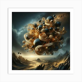 Space Spheres Art Print